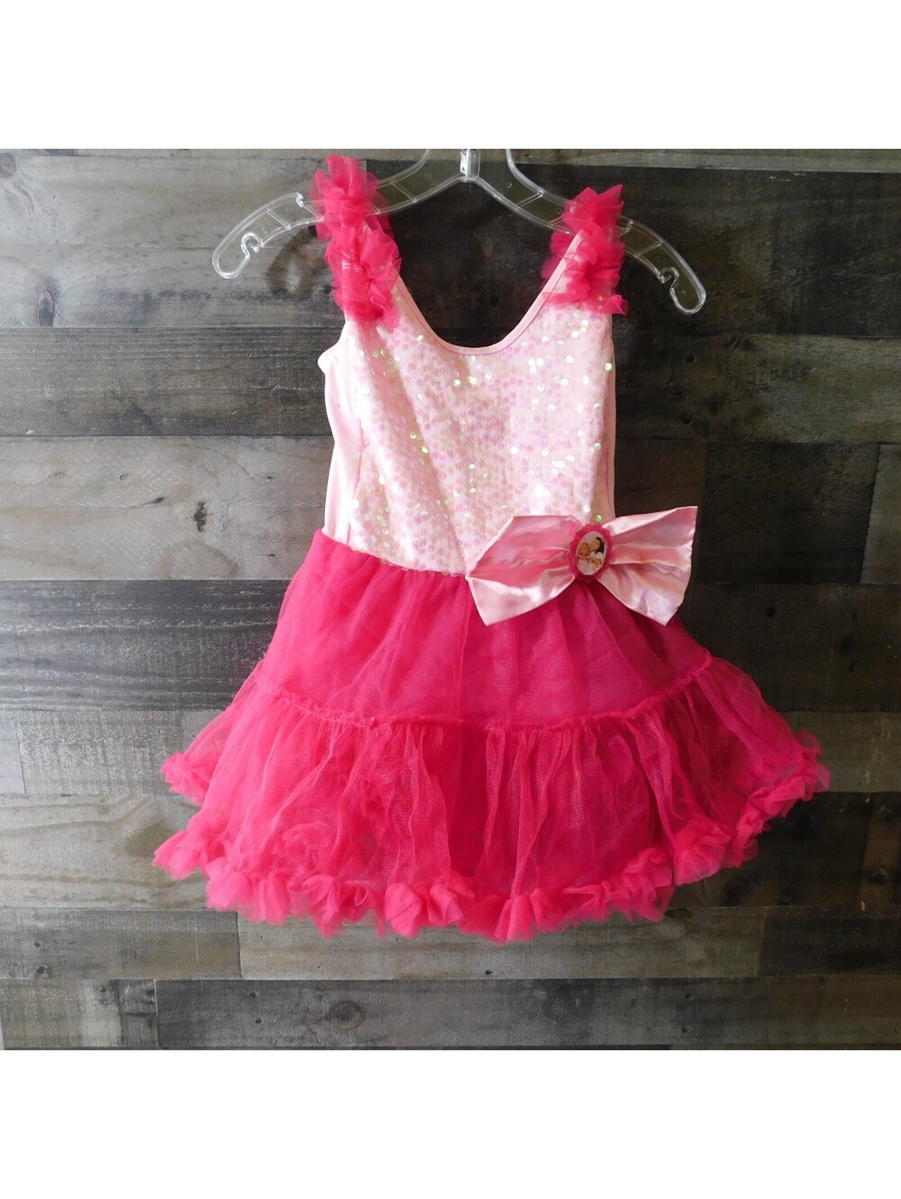 Just Play Princess Dress Up Costume Girls Size 4 5 6X Pink Sequin Tutu Gown